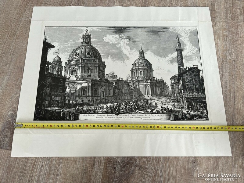 F. Piranesi architectural print old etching cityscape