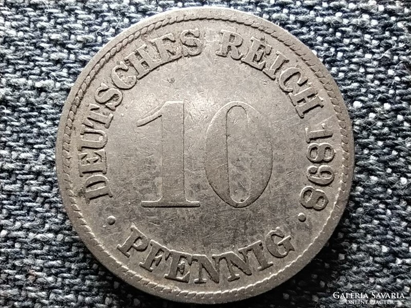 Németország Második Birodalom II. Vilmos (1888-1918) 10 Pfennig 1898 G RITKA (id42934)