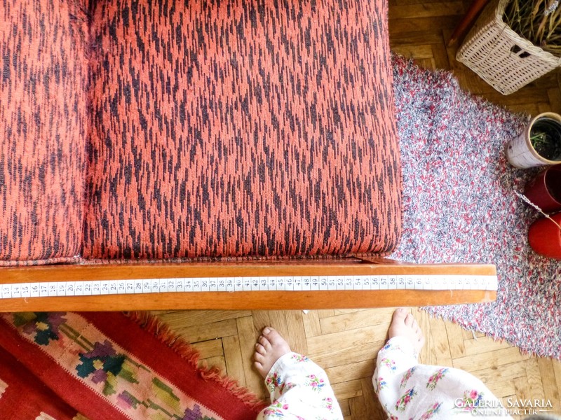 Beautiful red, art deco armchair