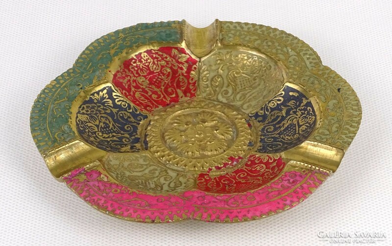 1N190 decorative marked Indian copper ashtray 12.5 Cm