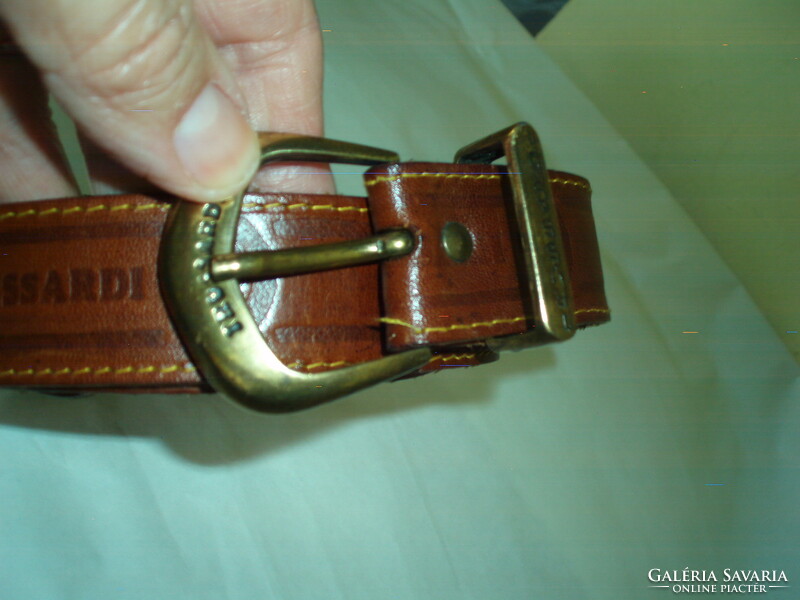 Vintage Trussardi Genuine Leather Men's Belt