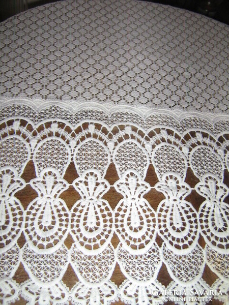 Beautiful vintage wide lace curtain