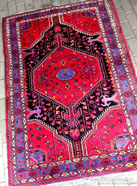 Hand-knotted Iranian Malayer carpet is negotiable