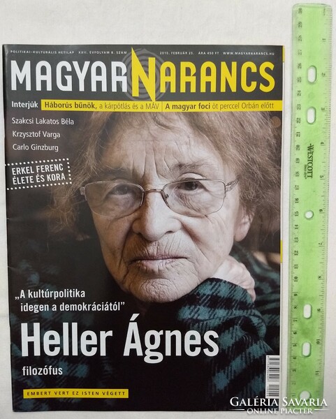 Magyar Narancs magazin 2010/8 Heller Ágnes Szakcsi Lakatos Krzysztof Varga Carlo Ginzburg