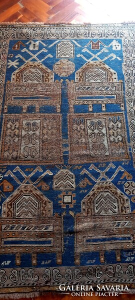 Antique Kazakh hand-knotted carpet. Negotiable