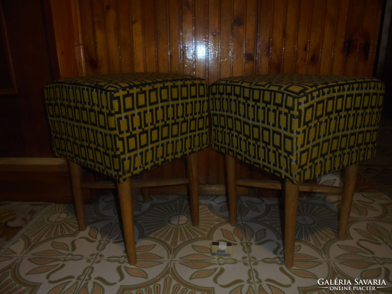 Two retro seats, ottoman, stool, chair - together