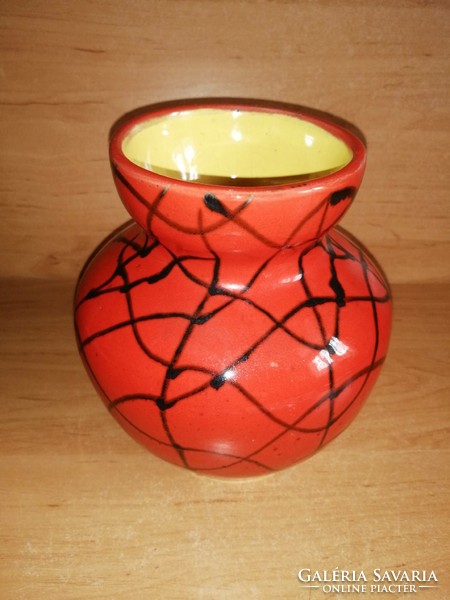 Retro industrial artist ceramic vase - 16 cm high (18/d)