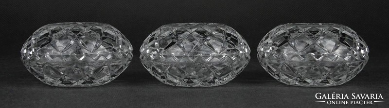 1N137 Jelzett Parádi kristály ékszertartó bonbonier 3 darab