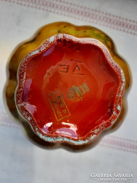 Zsolnay antique vase with eosin glaze, damaged