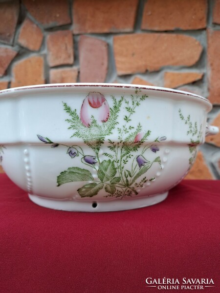 2 Peasant plate with ears, rose flower pearls, peasant bowl, nostalgia piece, peasant comatose