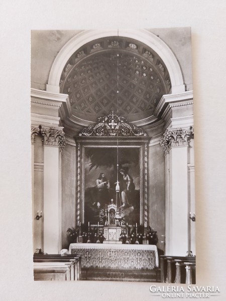 Old postcard photo postcard Interior of Balatonfüred Round Church