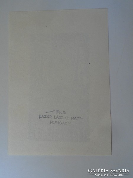 D195893 ex libris - Keszthely - Poor Ferenc 1970's - László Lázár nagy 1935-2019