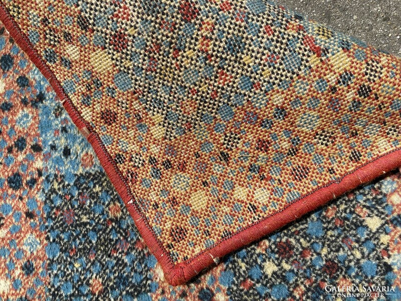 Retro carpet decorated with colorful dots 128 x 64 cm