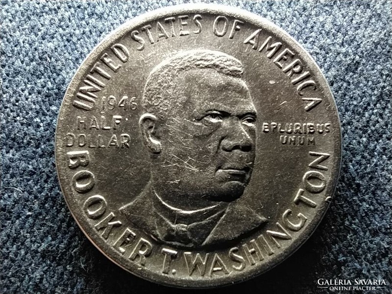 Usa booker t. Washington Monument .900 Silver 1/2 Dollar 1946 (id60298)
