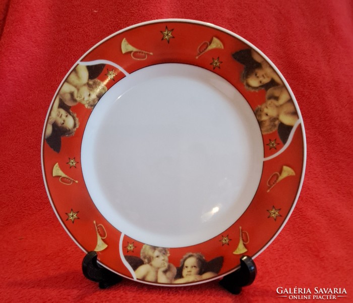Puttós porcelain plate, Christmas angel plate (m3835)
