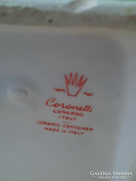 Coronetti olasz porcelánfajansz, The Beefeater / GIN reklám / asztali lámpa,