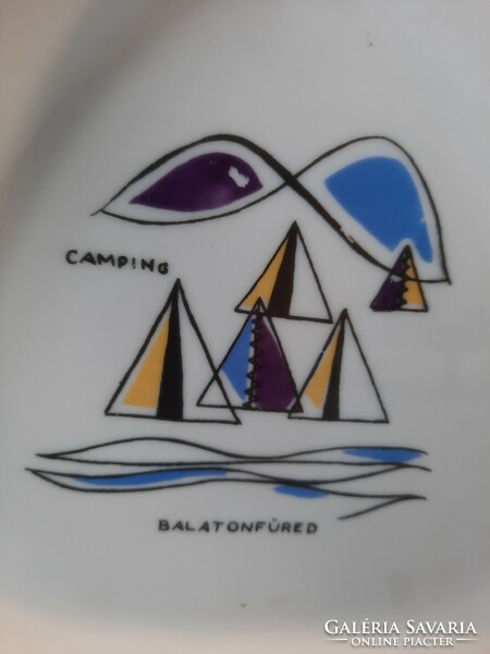 Hollóházi tálka: Balatonfüred Camping