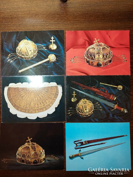 8 old postcards, coronation relics, postage stamp (even with free delivery)