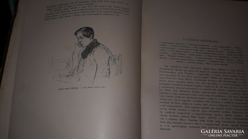 1902. Lándor Tivadar: Zichy Mihály biography album book according to the pictures atheneum - Pest diary