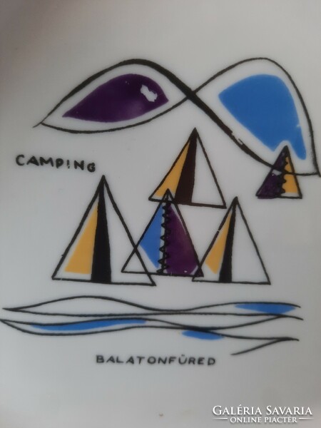 Hollóházi tálka: Balatonfüred Camping