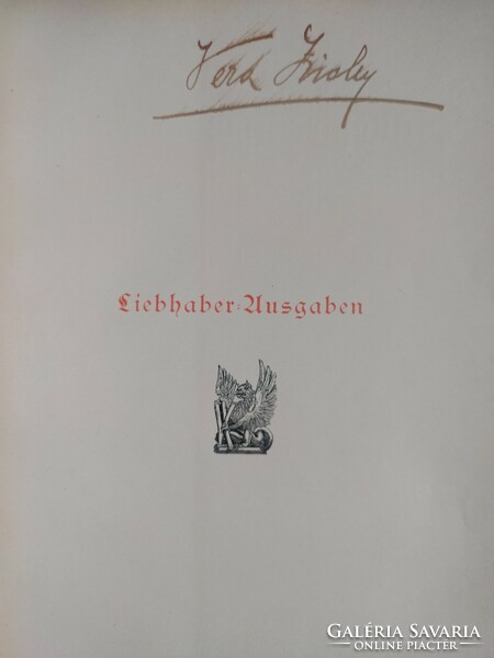Tiepolo - RITKA antik kötet "Vera Zichy" tulajdonosi aláírással 1897-ből
