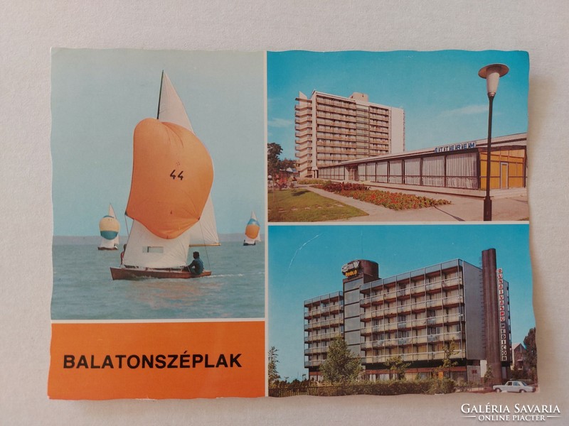 Retro képeslap Balatonszéplak 1988