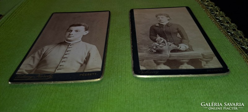 2 antique photographs.