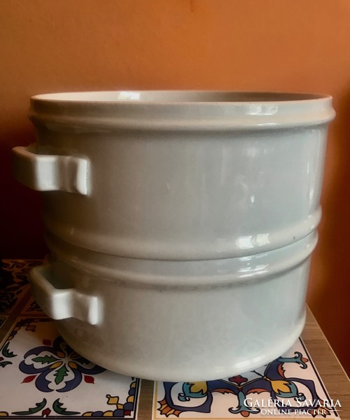 Antique thick porcelain food holder