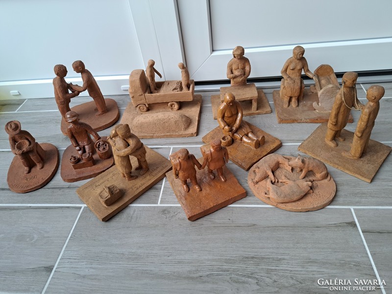 The creations of Stefanovics elemér reed yard 11 terracotta rarity goose stuffers