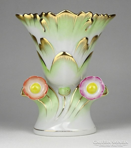 1N143 Viktória mintás Herendi porcelán váza ibolyaváza 12.5 cm