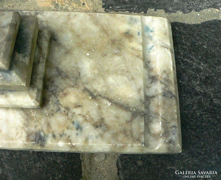 Art deco marble inkstand