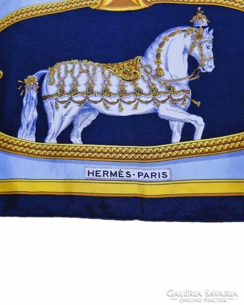 Hermes Paris Selyem kendő 88x88 cm. (4320)