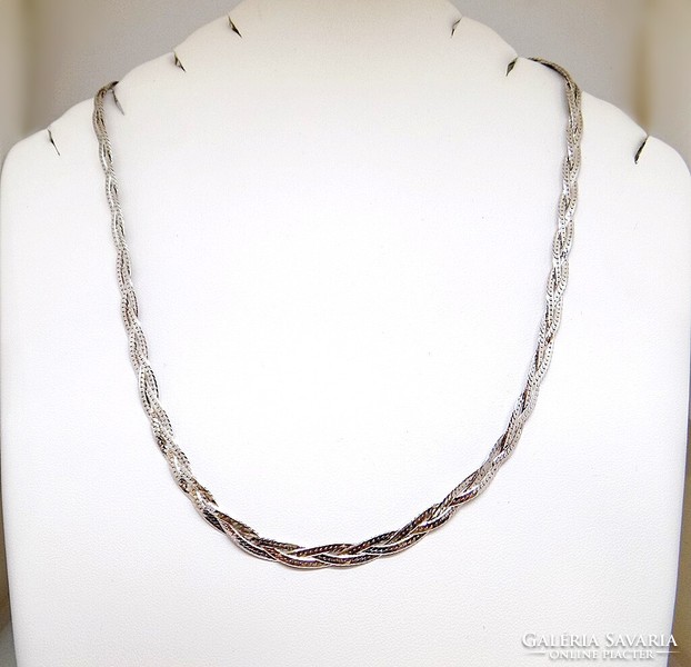 Silver braided necklaces (zal-ag107491)