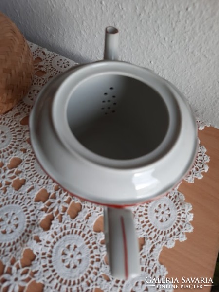 Zsolnay manófüles teás kancsó, kiöntő 14 cm magas