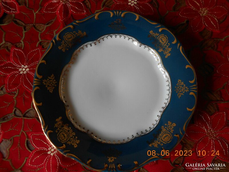 Zsolnay Pompadour I-es lapos tányér, ritka színben