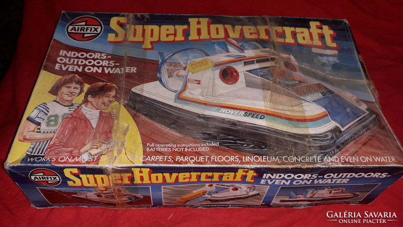 Old airfix remote wired superhovercraft hovercraft with untested box as pictured