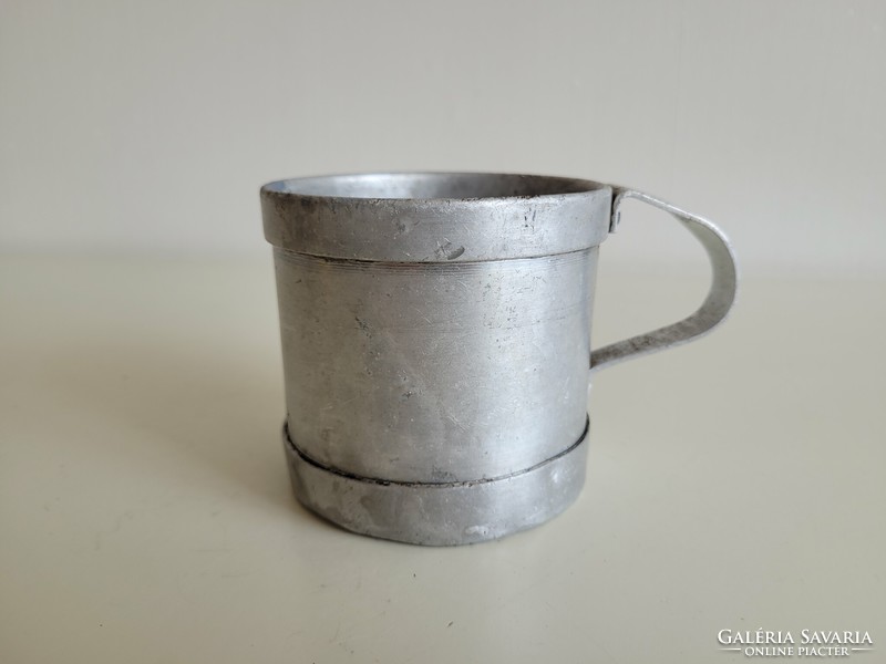 Régi vintage hitelesített  alumínium pohár 1950