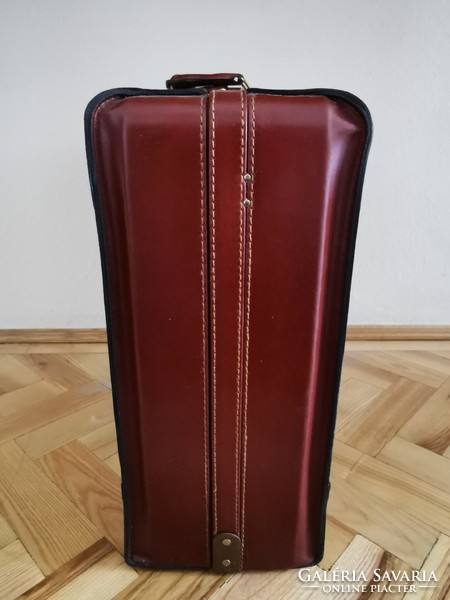 Franzen briefcase/suitcase with number lock | top grain leather | 46*38*17 cm | vintage