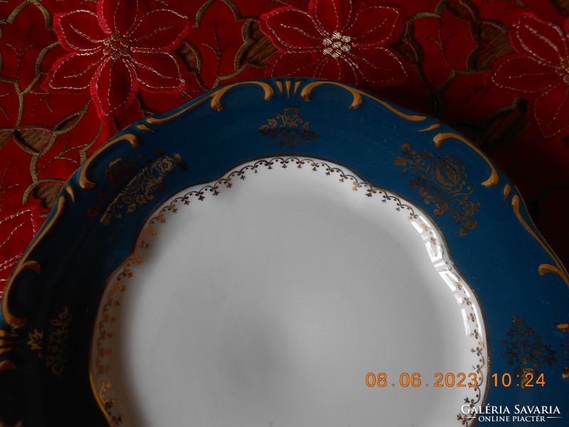 Zsolnay pompadour i flat plate, rare color