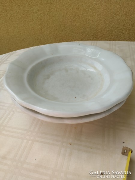 2 porcelain deep plates for sale!