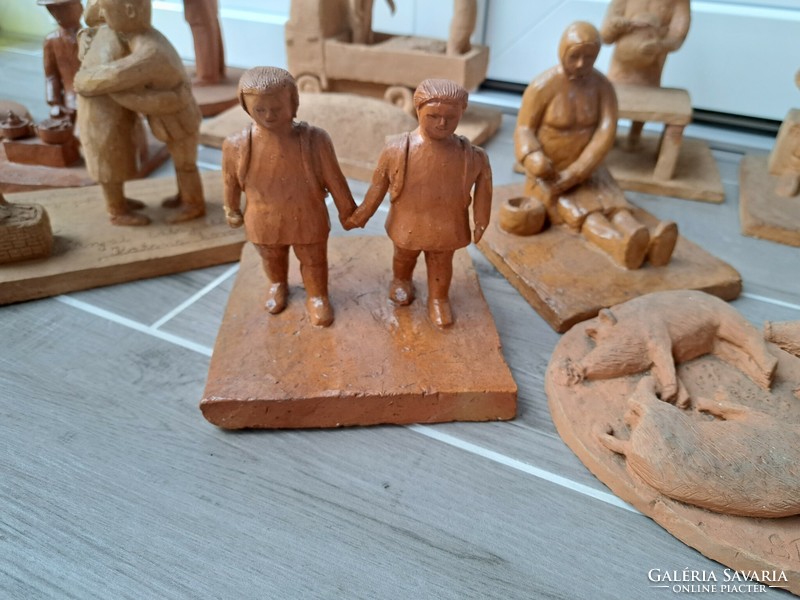 The creations of Stefanovics elemér reed yard 11 terracotta rarity goose stuffers