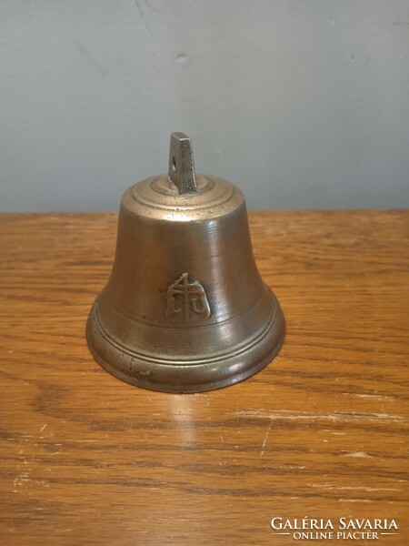 Antique copper bell marked.