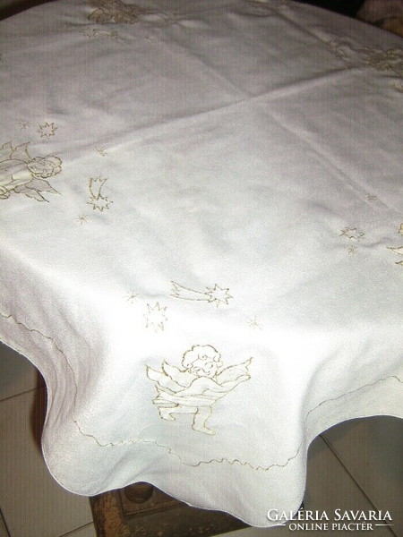 Beautiful pastel putto angel tablecloth