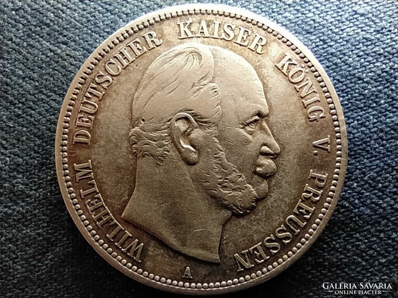 Poroszország I. Vilmos (1861-1888) .900 ezüst 5 márka 1876 A (id67571)