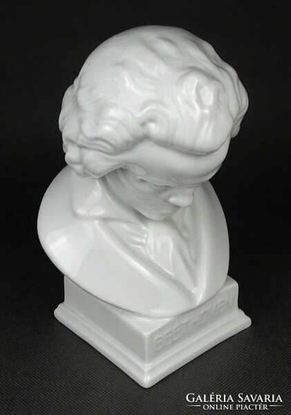 1N192 Herendi porcelán büszt BEETHOVEN 21 cm