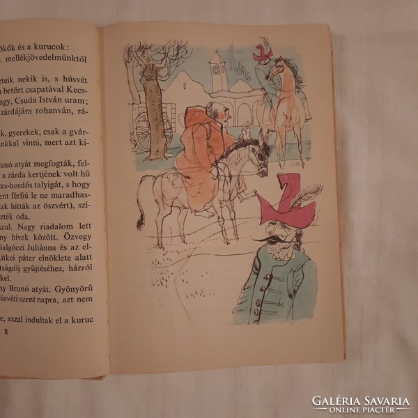 Kálmán Mikszáth: the talking robe fiction book publisher 1967 with drawings by Ádám Würtz