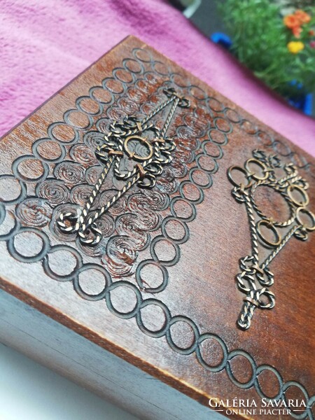 Ornate old wooden box