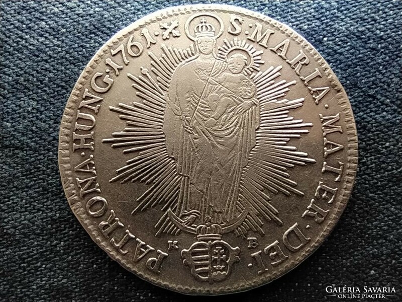 Mária Terézia (1740-1780) .875 ezüst 1 Tallér 1761 KB (id65239)