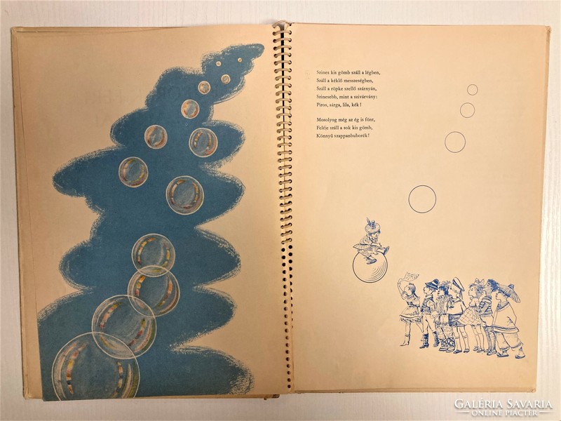 Buborék Feri kalandjai képeskönyv ritkaság Róna Emy rajzaival, 1957-ből