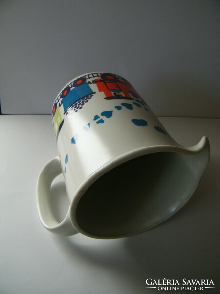 Vintage thomas (rosenthal) porcelain coated metal jug